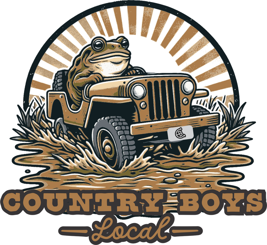"Rebel of the Rolling Hills front print design - country graphic tee for off-road enthusiasts by Country Boys Local"